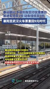 春运期间多趟列车实行优惠票价