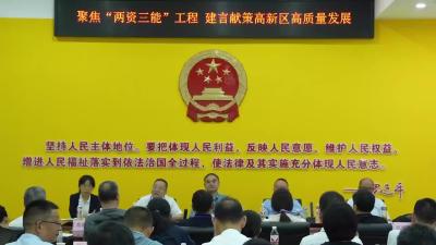 市领导在高新区指导并参加“五级人大代表集中活动周”专题活动