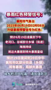 暴雨红色预警
