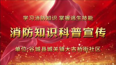 消防知识科普宣传（谷城县城关镇大古桥社区）