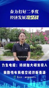 【奋力打好二季度经济发展攻坚战】
力生电缆布局低空经济  核心业务逆势上扬