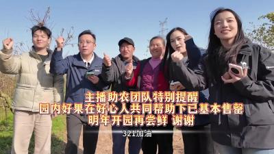 襄阳融媒和襄职大学生一起为东津果农公益直播