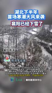 寒潮来袭，襄阳南漳下雪啦！
