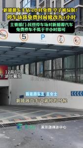 新能源车主钻“2小时免费”空子被反制？