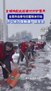 全城响起此起彼伏的铲雪声