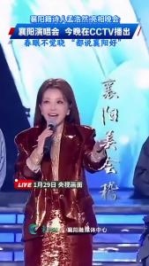 襄阳演唱会今晚在央视播出