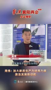 《襄阳两会～照见》周伟：激活发展新动能