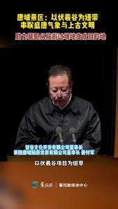 襄阳市文旅融合高质量发展动员大会|唐城景区：以伏羲谷项目为纽带，推动区域文旅协同发展