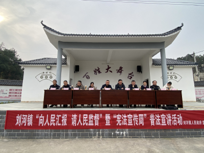 刘河镇开展宪法宣传周系列活动