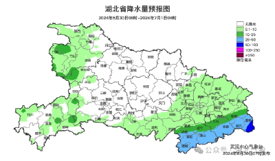 明天，湖北东部将有大到暴雨！