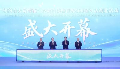 2025“相约春天赏樱花”经贸洽谈活动开幕式举行 王忠林致辞 李殿勋主持