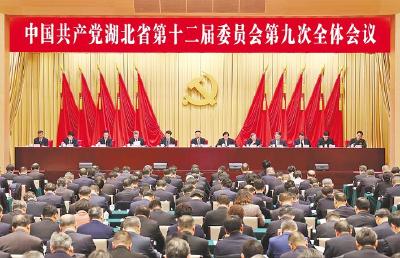 中共湖北省委十二届九次全体会议在汉举行