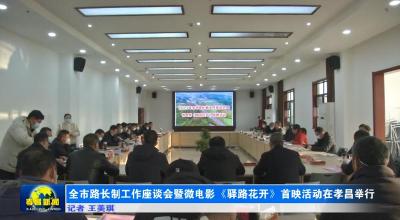全市路长制工作座谈会暨微电影《驿路花开》首映活动在孝昌举行