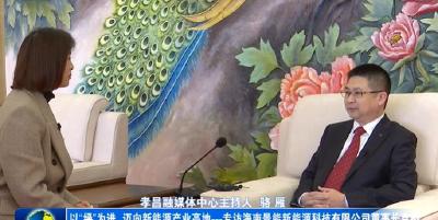 以“绿”为进 迈向新能源产业高地——专访海南景能新能源科技有限公司董事长袁桥