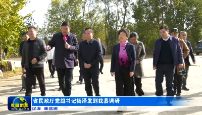 省民政厅党组书记杨泽发到我县调研