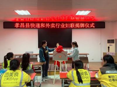 暖“新”同行|孝昌县快递和外卖行业妇联成立啦！