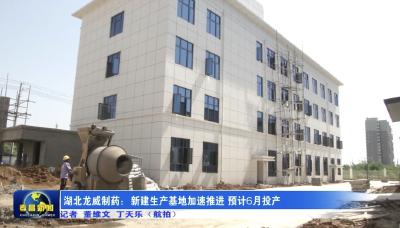 湖北龙威制药：新建生产基地加速推进 预计6月投产