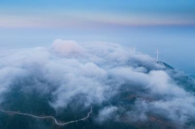 孝昌：云海涌动风车舞