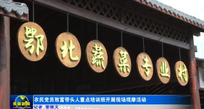 农民党员致富带头人重点培训班开展现场观摩活动