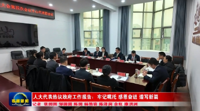 人大代表热议政府工作报告：牢记嘱托 感恩奋进 谱写新篇