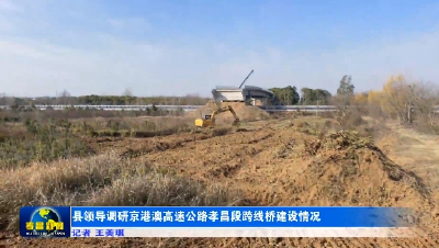 县领导调研京港澳高速公路孝昌段跨线桥建设情况 