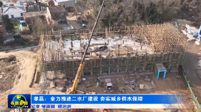 孝昌：全力推进二水厂建设 夯实城乡供水保障