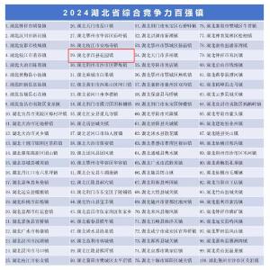 全省百强！孝昌1个乡镇上榜 