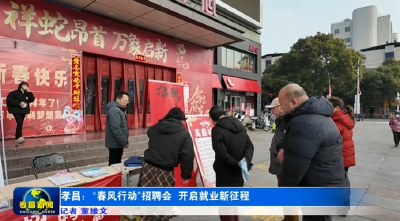 孝昌：“春风行动”招聘会 开启就业新征程 