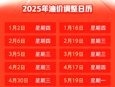 油价即将调整！ 