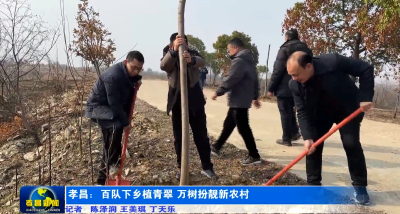 孝昌：百队下乡植青翠 万树扮靓新农村