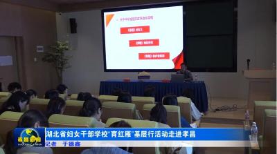 湖北省妇女干部学校“育红雁”基层行活动走进孝昌