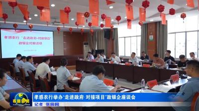 孝感农行举办“走进政府·对接项目”政银企座谈会
