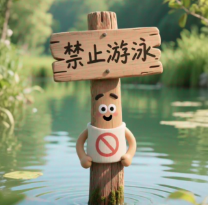 当它们化身防溺水宣传员→