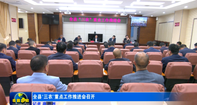 全县“三农”重点工作推进会召开