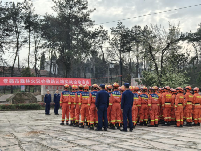 孝昌王店：协同跨区演练 守护绿色家园