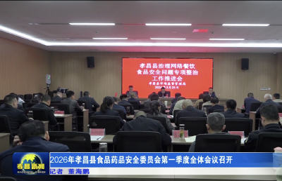 2026年孝昌县食品药品安全委员会第一季度全体会议召开