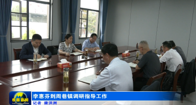 李惠芬到周巷镇调研指导工作