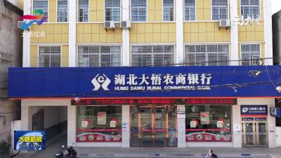 湖北大悟农村商业银行发放全县首笔“两农信用价值贷”
