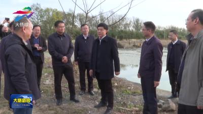 县领导调研全县高标准农田建设情况