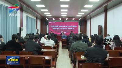 大悟县优化营商环境国有企业信用评级授牌暨国有资产证券化工作培训会召开