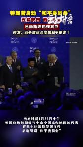 特朗普启动”和平委员会“