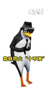 小企鹅在线营业，防火“十不准”要记牢！