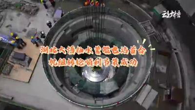 4月22日，湖北大悟抽水蓄能电站首台机组转轮顺利吊装成功，为实现今年10月底首台机组投产发电奠定了坚实基础。