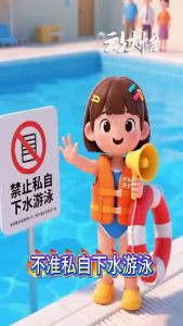AI动画说安全：防溺水六不准，牢牢记在心坎里！