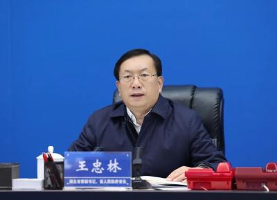 王忠林视频调度低温雨雪冰冻灾害应对处置工作