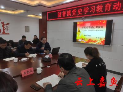 渡普镇召开党史学习教育动员大会