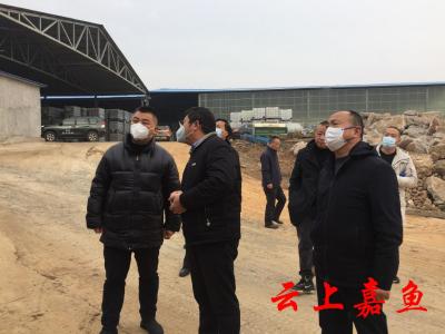 县领导调研水产和畜禽养殖污染防治工作