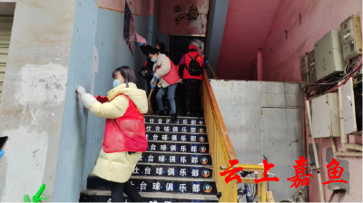【文明嘉鱼】鱼岳镇南街社区洁城迎新年