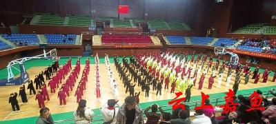 嘉鱼县老年人体育协会、县太极拳剑协会举办2023年年会展演活动