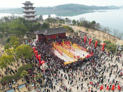 “金龙争霸”闹新春 嘉鱼舞龙大会嗨翻天